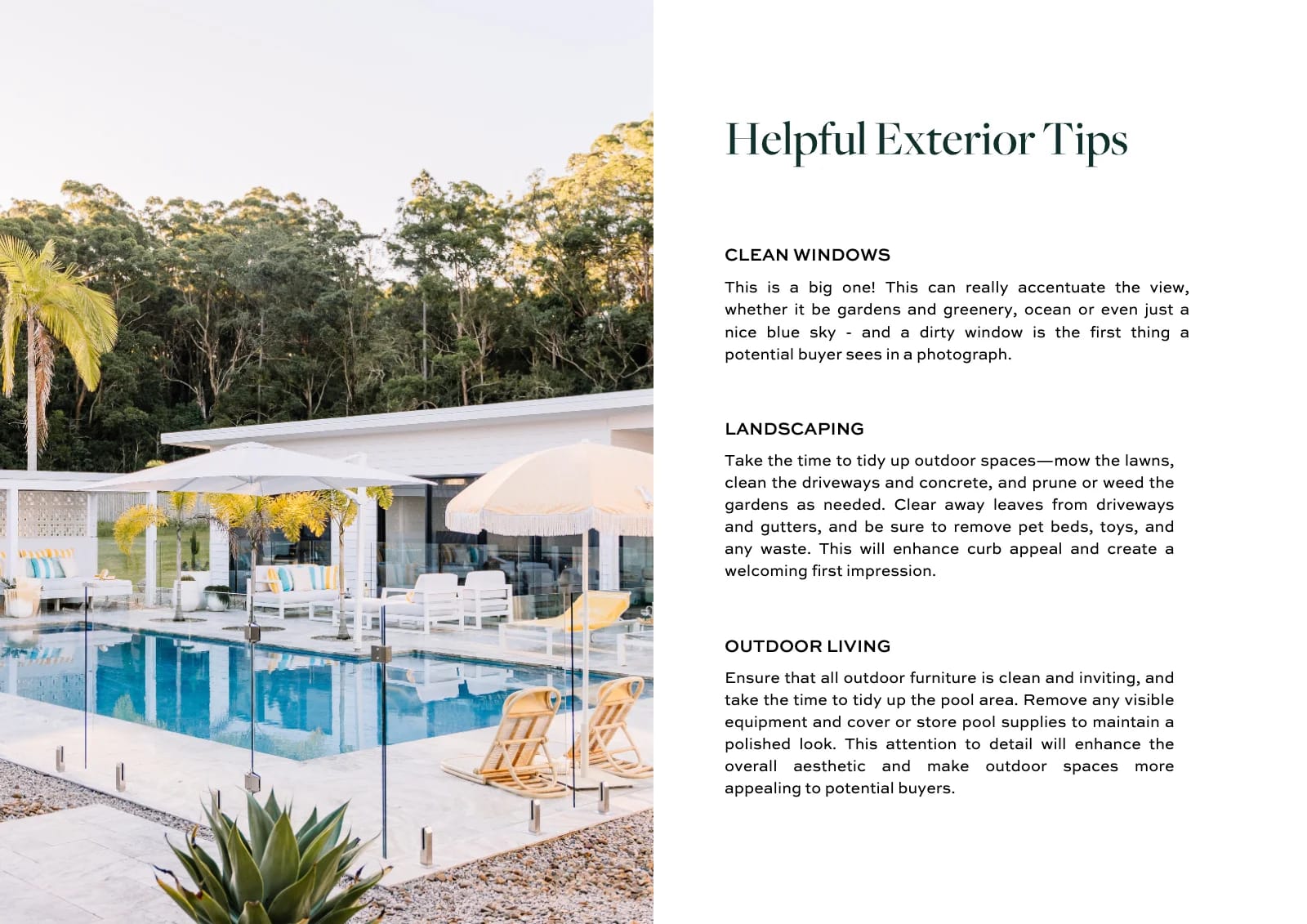 Helpful tips when selling, page 7