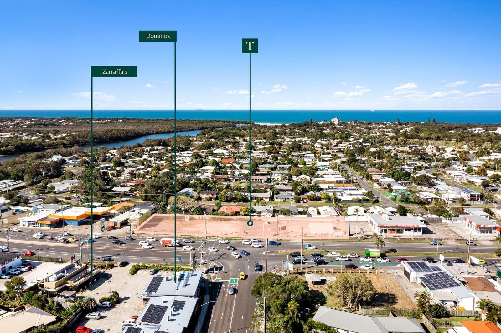 Hardstand - 109M of frontage with 45,000 vehicles passing daily in the mass transit corridor