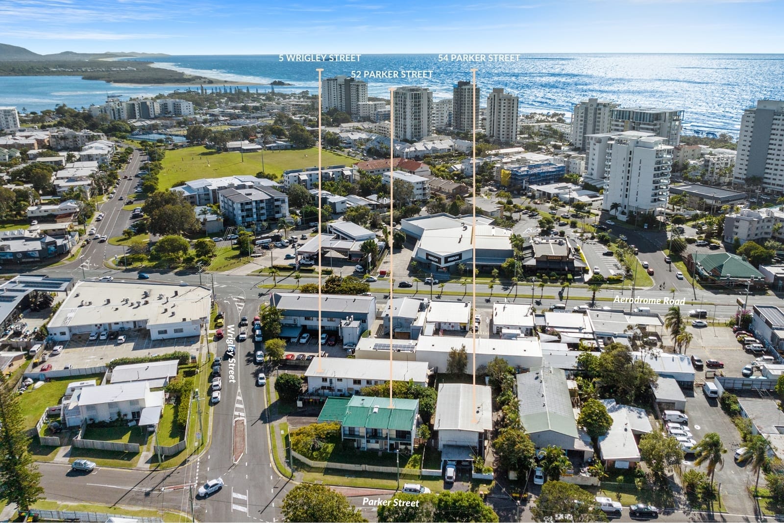 SOLD 52 & 54 Parker Street and 5 Wrigley Street, Maroochydore