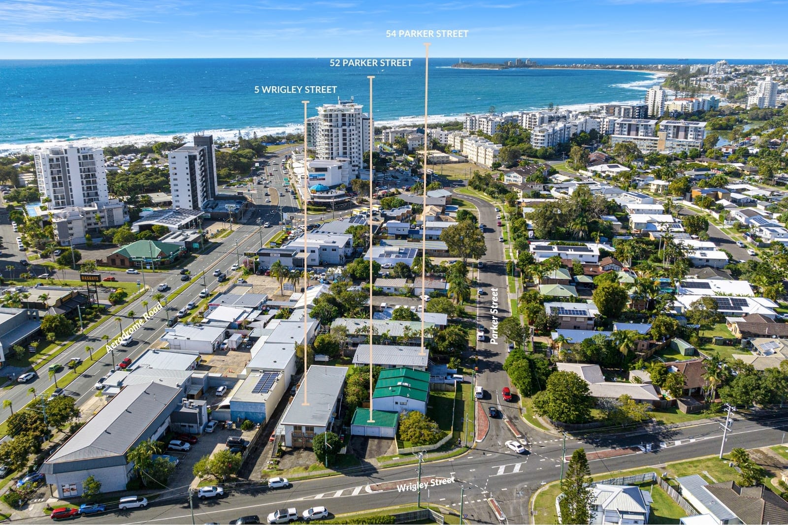 SOLD 52 & 54 Parker Street and 5 Wrigley Street, Maroochydore