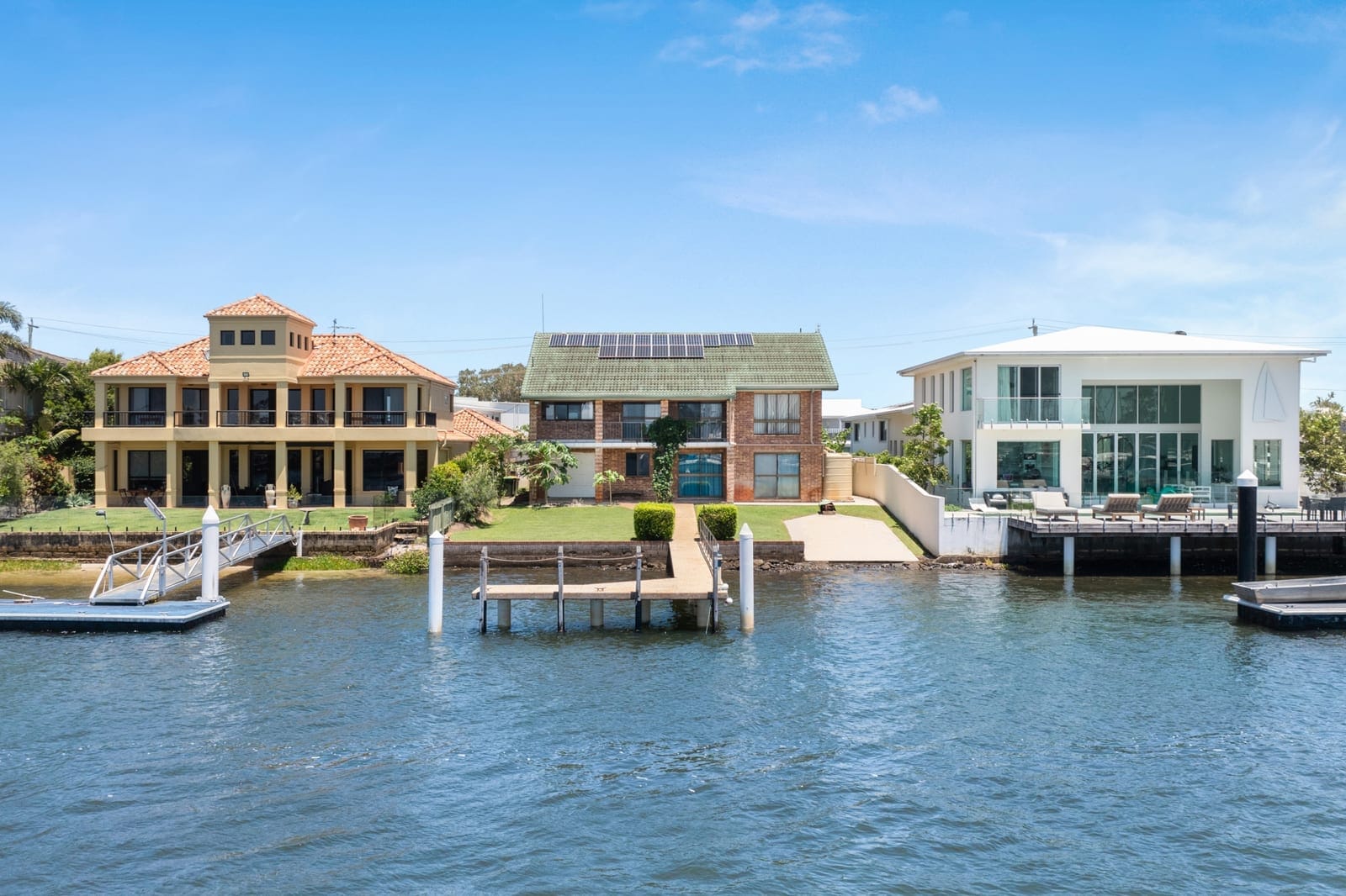 Waterfront living with a pontoon and direct deep-water access