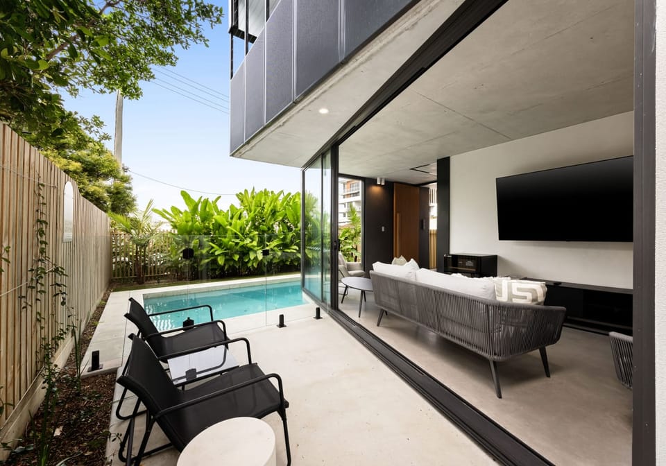 Luxury Beachside Townhouse with Private Pool & Lift