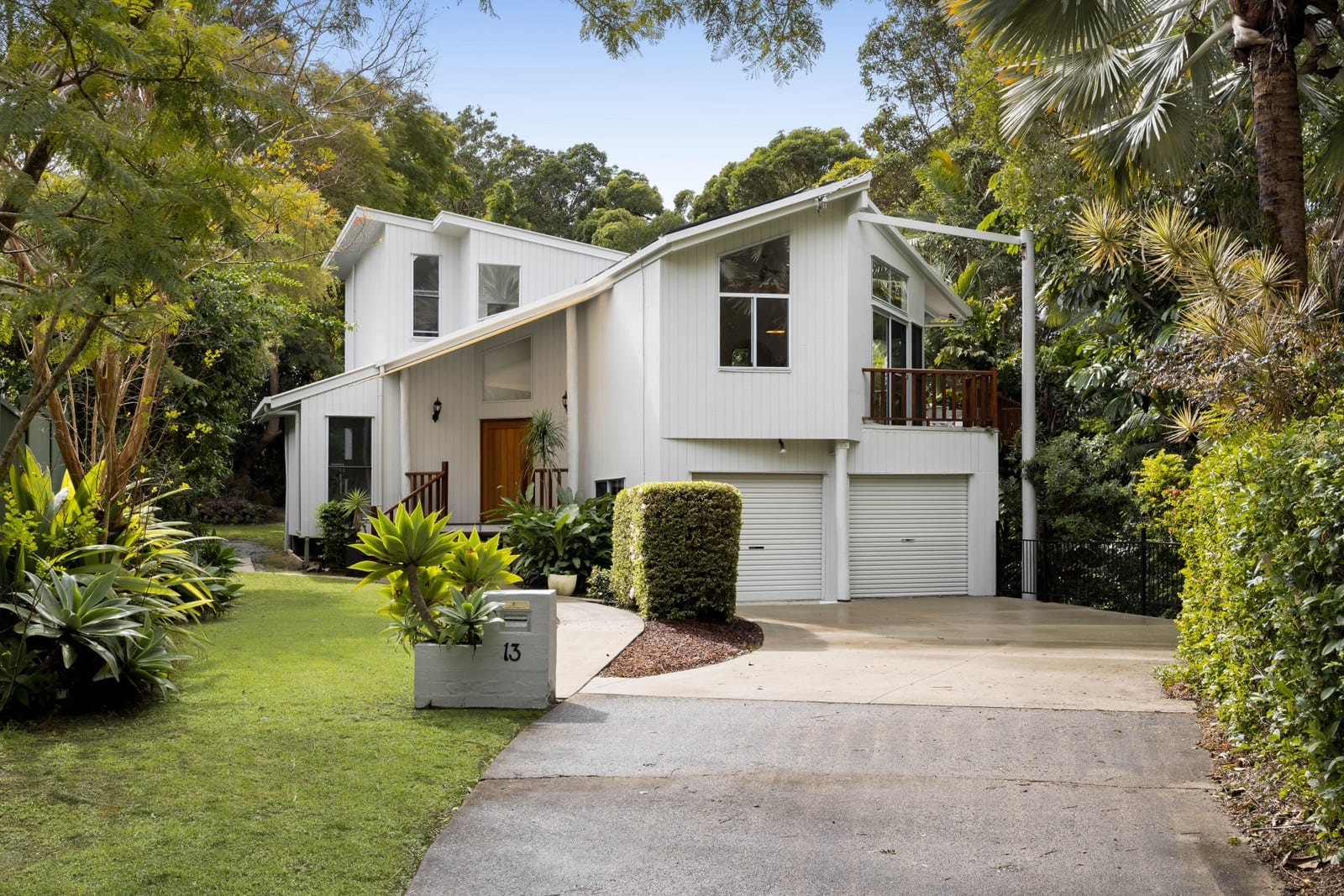 Family home with Rainforest Backdrop