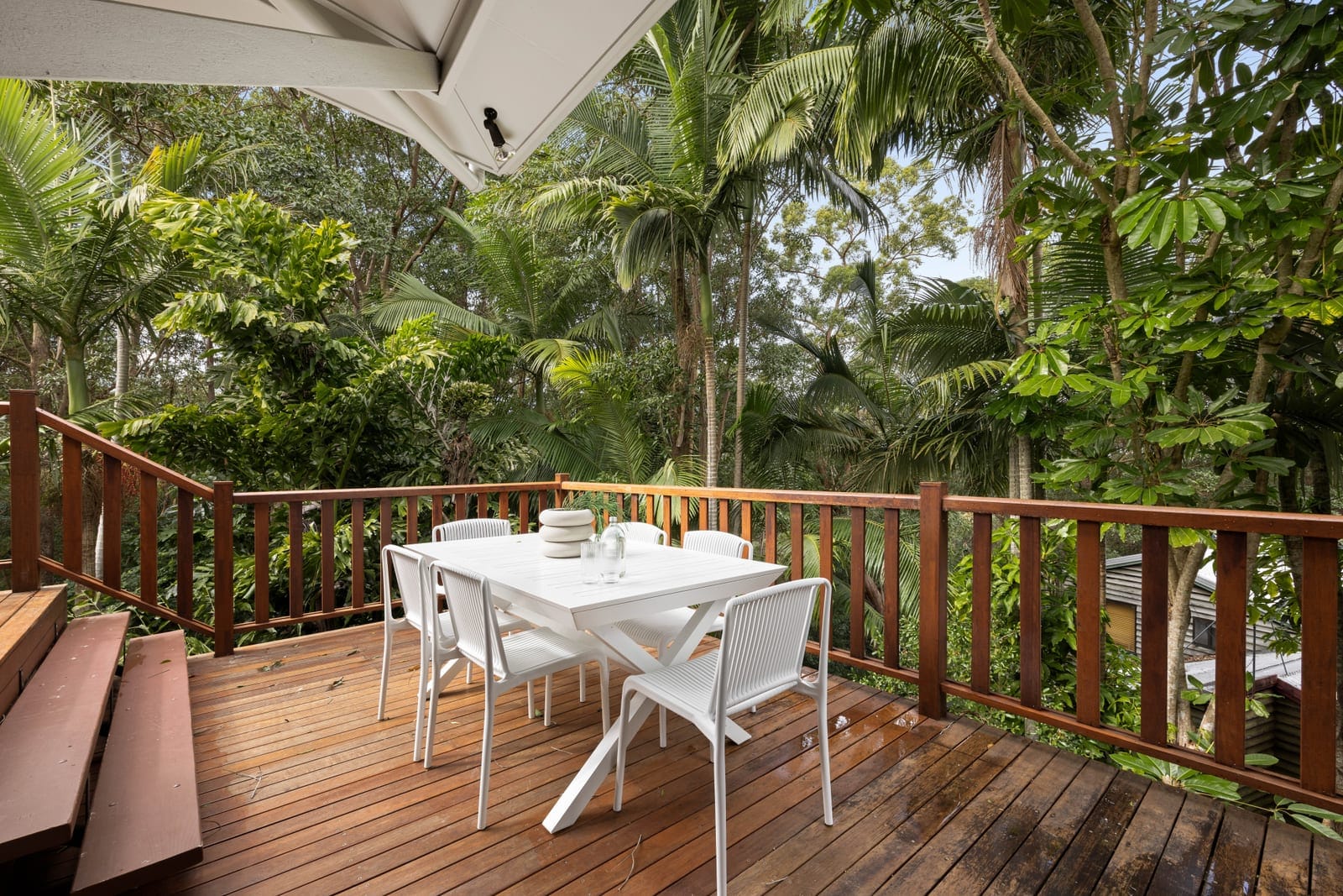 Family home with Rainforest Backdrop