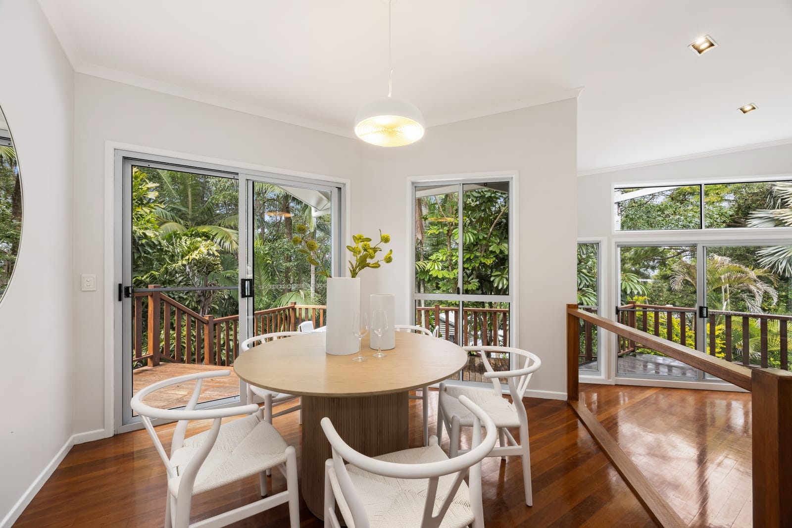 Family home with Rainforest Backdrop