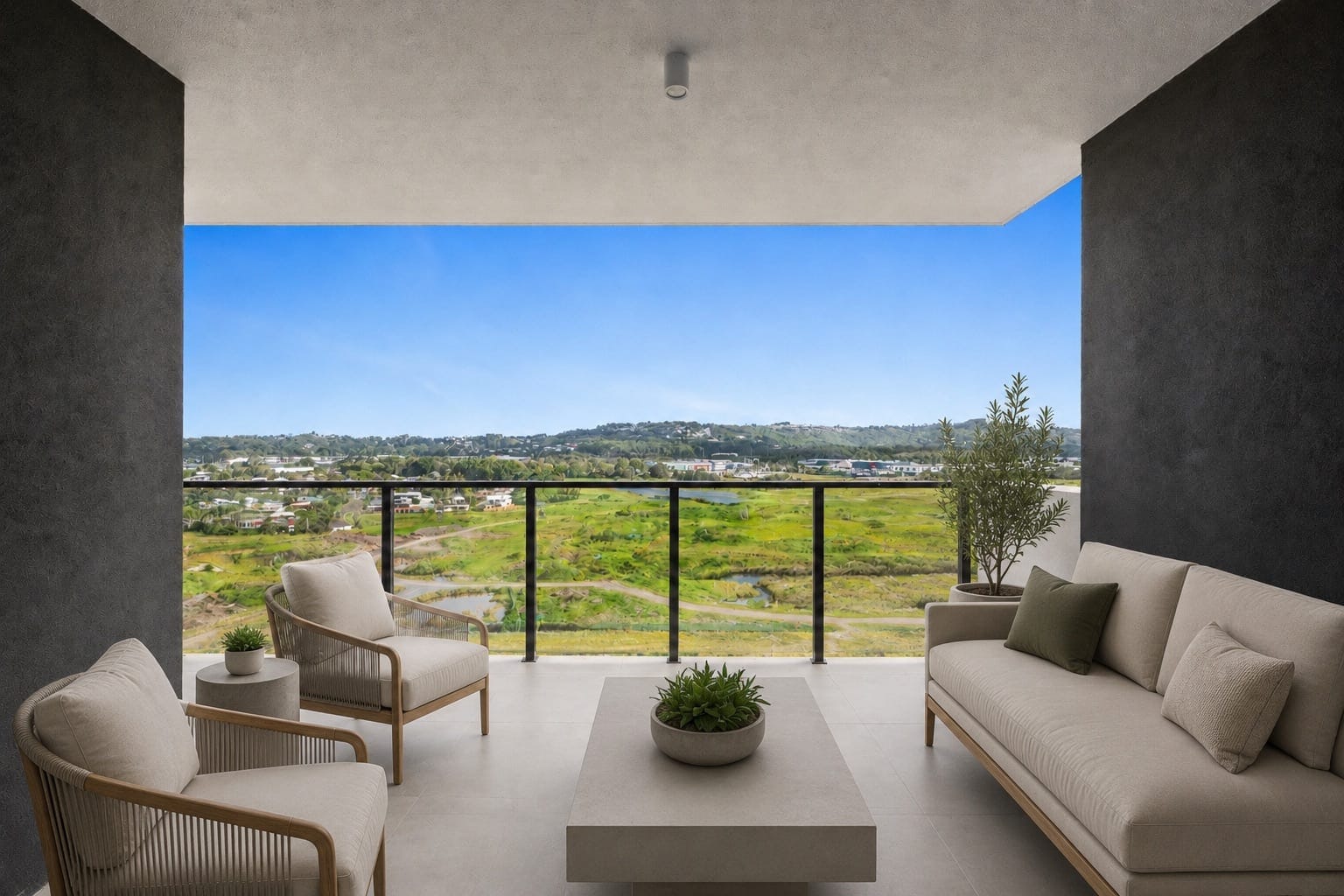 Elevated CBD Living With Expansive Views
