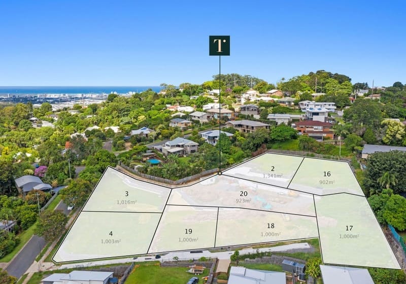It's rare to find vacant land on top of Buderim